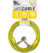 BV Pet Small Tie Out Cable for Dog up to 35 Pound, 25-Feet