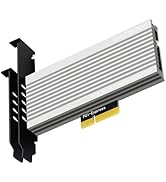 GLOTRENDS PA15 M.2 NVMe to PCIe 4.0 X4 Adapter for M.2 NVMe SSD, Extra Large Aluminum Heatsink, R...