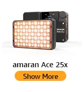 amaran Ace 25x Video Light,25W Bi-Color On-Camera Light Rechargeable LED Photography Light CCT 27...