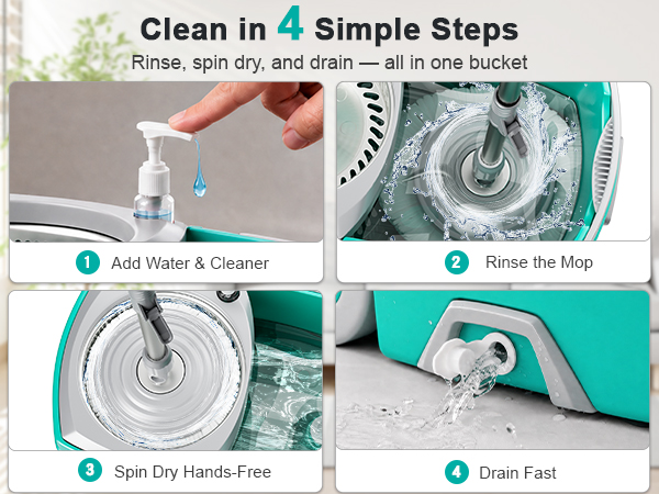 Sarkunpio Spin Mop and Bucket set