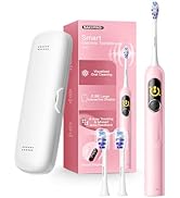 SAKYPRORAL Electric Toothbrush with AI Smart Screen for Adults Kids Teens | 150-Day Battery, Real...