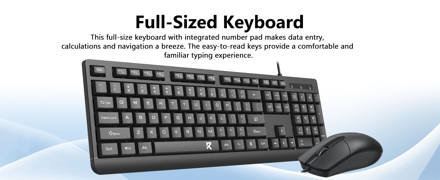 Wired Keyboard Mouse Combo