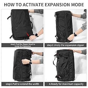 How to use the expandable storage mode.