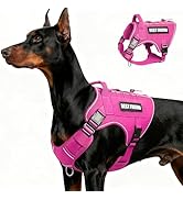 MOOGROU Tactical Dog Harness for Large Dogs,No Pull Military Dog Vest with Handle,Reflective Heav...