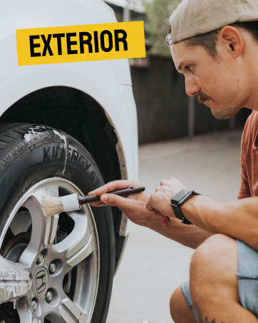 car detailing brushes boars hair van motorcycle truck retro interior exterior wheel tire polish