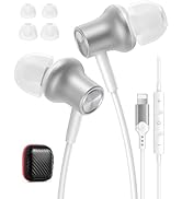 iMangoo Design for Apple Headphones MFi Magnetic Wired Earbuds HiFi Stereo Bass Headset Lightning...