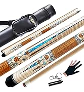 Tai ba cues Pool Cue Stick, 13mm Tip, 58", Hardwood Canadian Maple Professional Billiard Stick 19...