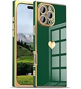 IAIYOXI Case for iPhone 16 Pro Max - Rectangle Design, Full Camera Protection, Cute Heart Pattern...