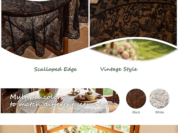 vintage floral tablecloth