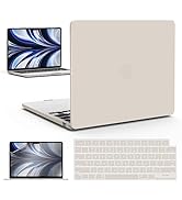 IBENZER Compatible with M2 2023 2022 MacBook Air 13 inch case, Model A2681, Hard Shell Case&amp;Keybo...