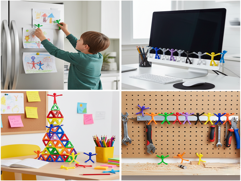MAGMEN Multipurpose Magnetic Toys Refrigerator Desk Office Workshop Organization Kids Adults Uses