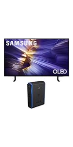 Samsung QN42S90FAEXZA 42 Inch 4K OLED Smart TV with an Austere 5S-PS4-US1 4-Outlet Power (2025)