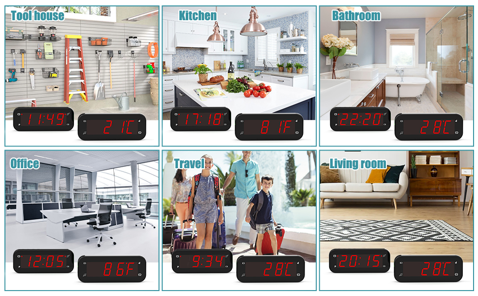 kitchen clock bathroom clock travel clock