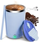 G · PEH Self Stirring Coffee Mug, Automatic Magnetic Self Mixing Coffee Mug with Stir Bar and Sil...