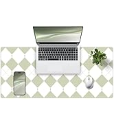 Large Desk Pad, 35.4" x 15.7" PU Leather Desk Mat for Desktop, Non-Slip Office Desk Mat for Desk,...