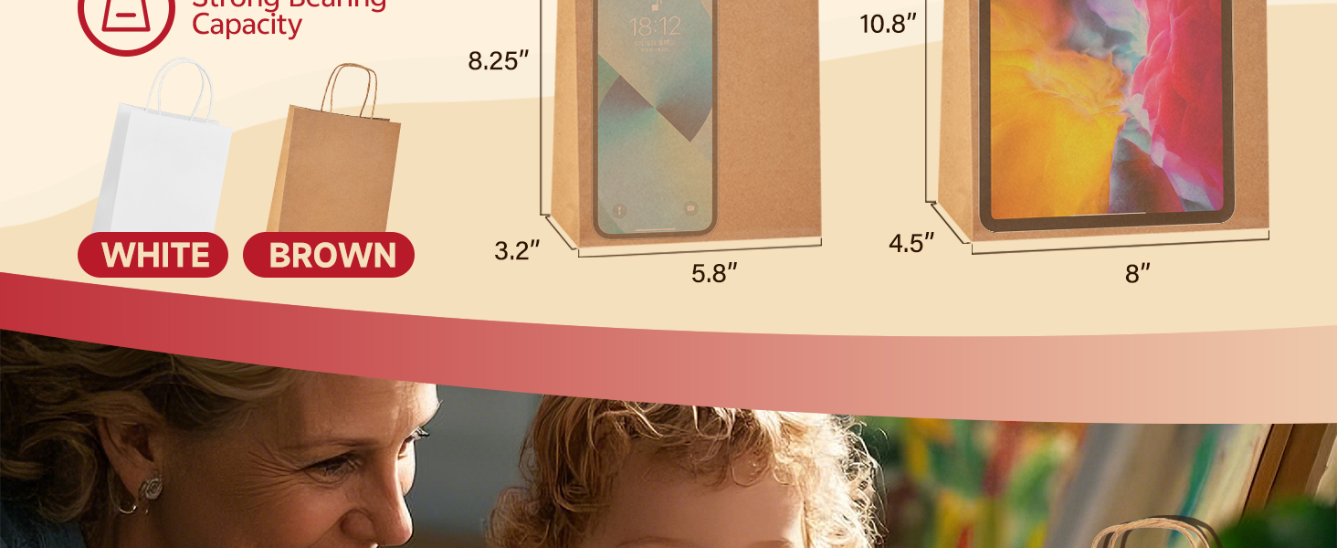 PAPER BAGS WITH HANDLES
