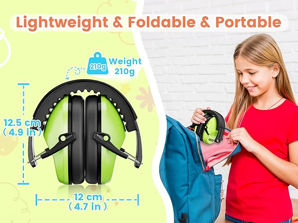 Dr.meter Noise Cancelling Headphones for Kids Ear Protection Hearing Protection Ear Muffs Adults