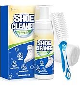Jevvu Shoe Cleaner, Sneaker Cleaner Kit with Brush and Towel, Deep Clean Shoe Cleaning Kit for Wh...