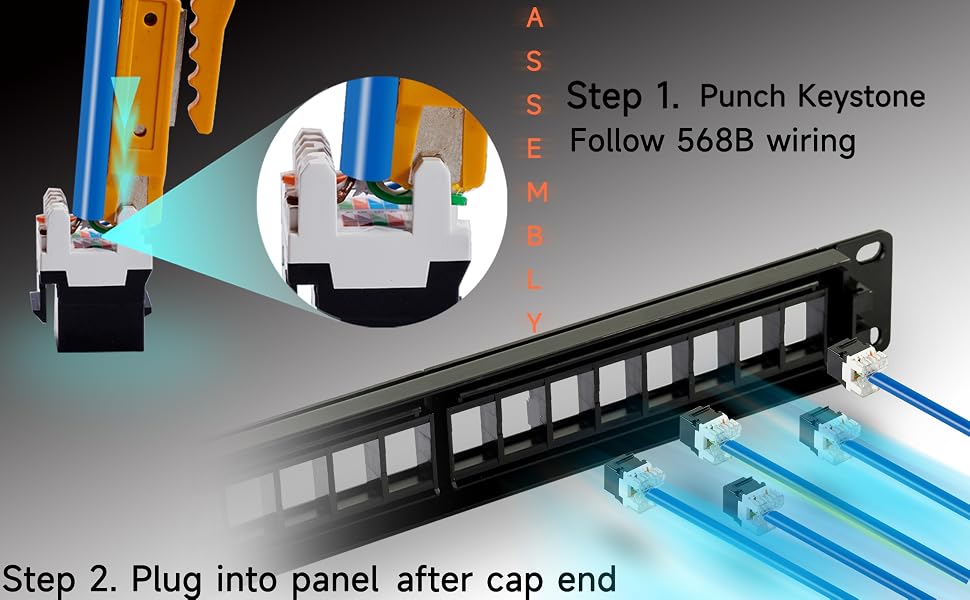 cat6 patch panel 24 port