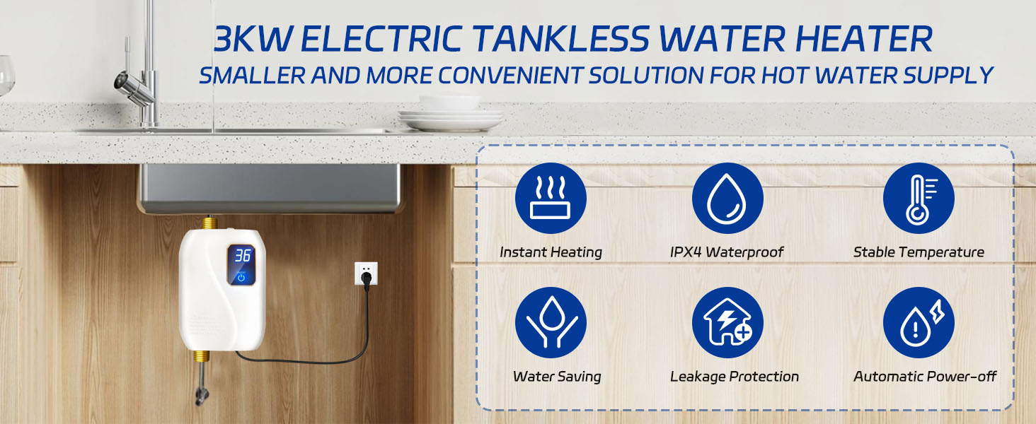 Tankless Water Heater Electric 110V