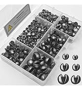 Hfuiqau 100/150Pcs Split Shot Fishing Weights – Premium Removable Fishing Sinkers,5/6 Sizes Assor...