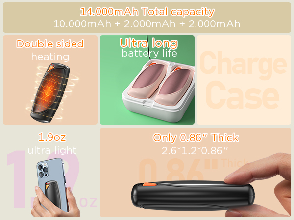 Rechargeable hand warmers