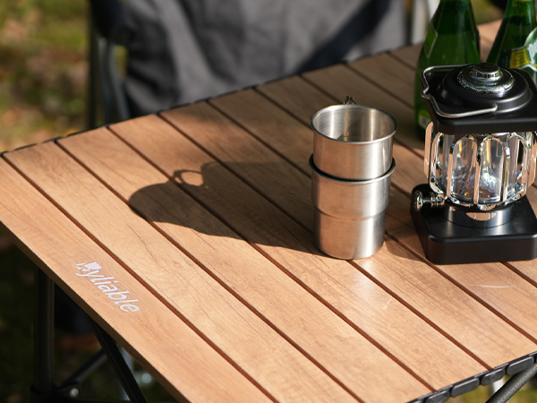 camping table folding camp portable foldable fold up lightweight aluminum bbq black table