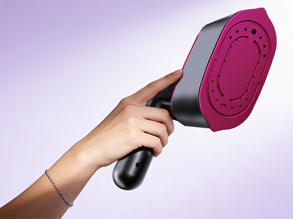 This Steam Iron Crafted with Modern Matte Finish Fluorescent Purple Vibrant Decorative Color Scheme