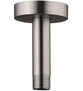 Enoughtmen Ceiling Mount Shower Arm with Flange for Rain Shower Head,Stainless steel Straight Arm...