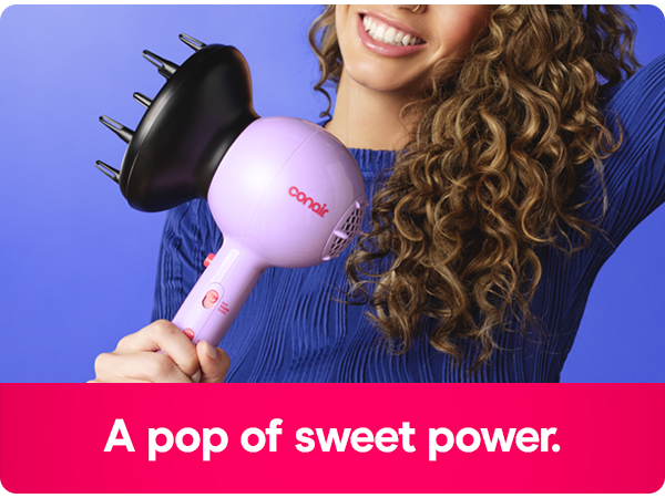 a pop of sweet power.