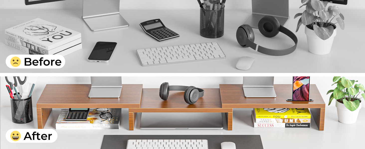 Dual Monitor Stand Riser