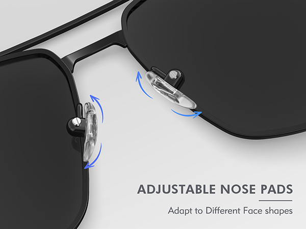 square aviator sunglasses for men women polarized shades