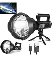 Peascat Spotlight Rechargeable High Lumens 300,000L, 4 Modes Super Bright Led Spot Lights Outdoor...
