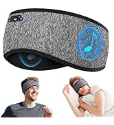 Sleep Headphones Bluetooth 6.0 Headband, 20H Playtime Headband Headphones with HD Stereo Speakers...