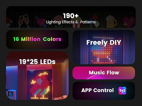 Smart Curtain Light for Christmas/Halloween/New Year