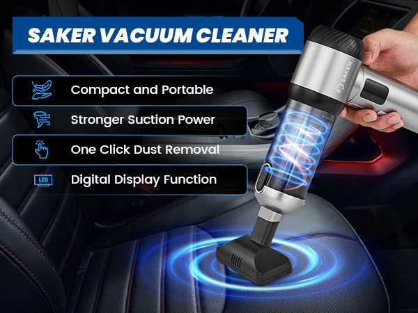 Saker Car Vacuum HL157 Silver