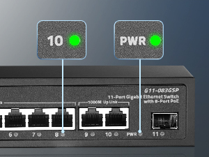 11 port gigabit poe switch