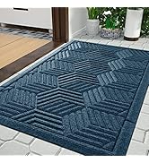 Yimobra Front Entrance Door Mat, All-Season Heavy Duty Outdoor Indoor Entryway Floor Mat, Sturdy ...