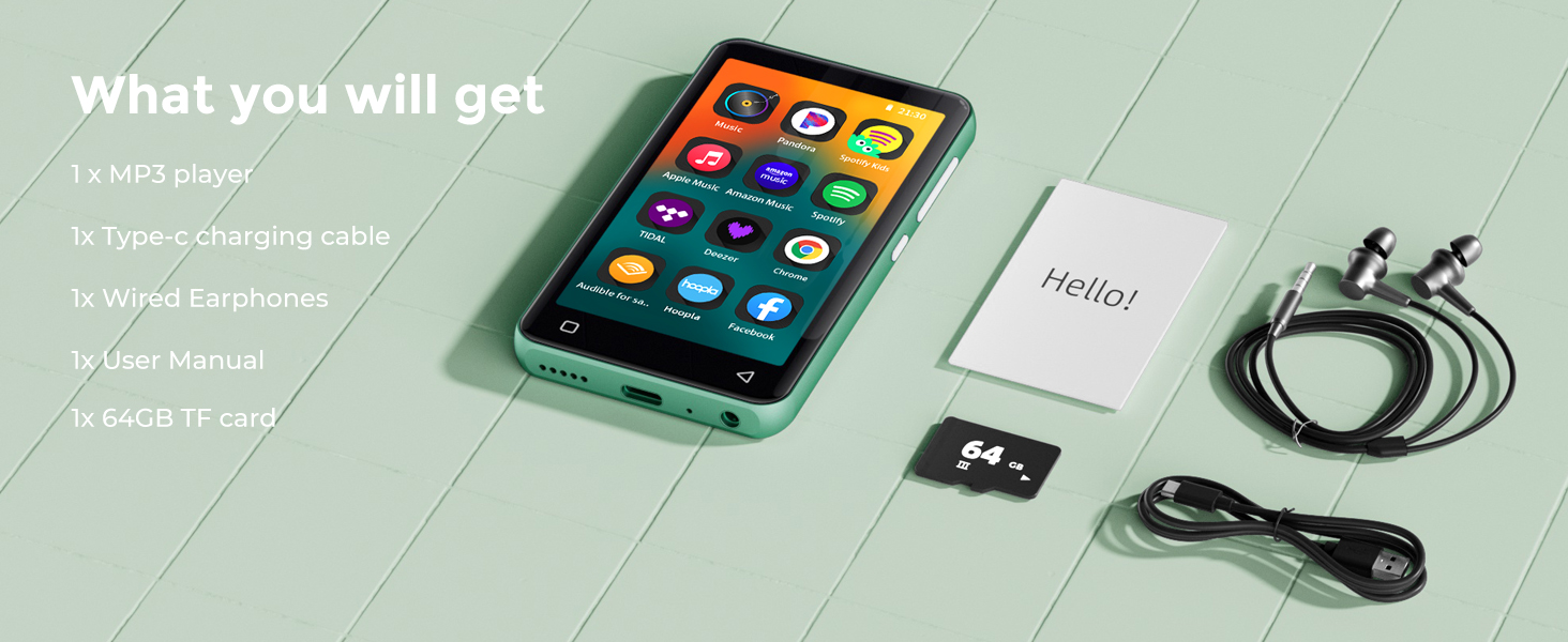 mp3 player with bluetooth for kids