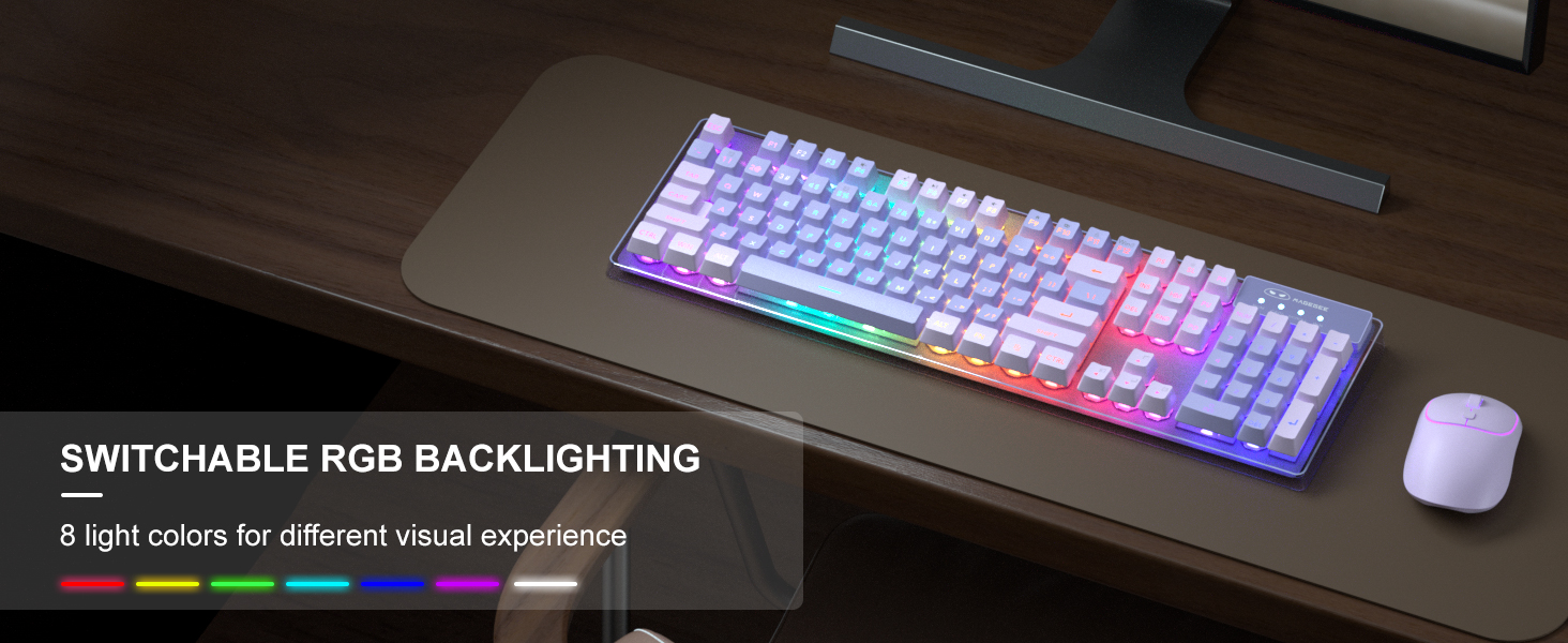 SWITCHABLE RGB BACKLIGHTING