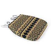 Sigmat Printed Dining Chair Cushions Geometric Seat Cushions Memory Foam Washable No Slip Kitchen...