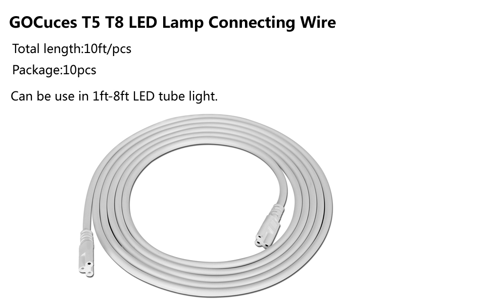 T5 T8 LED lamp connecting wire