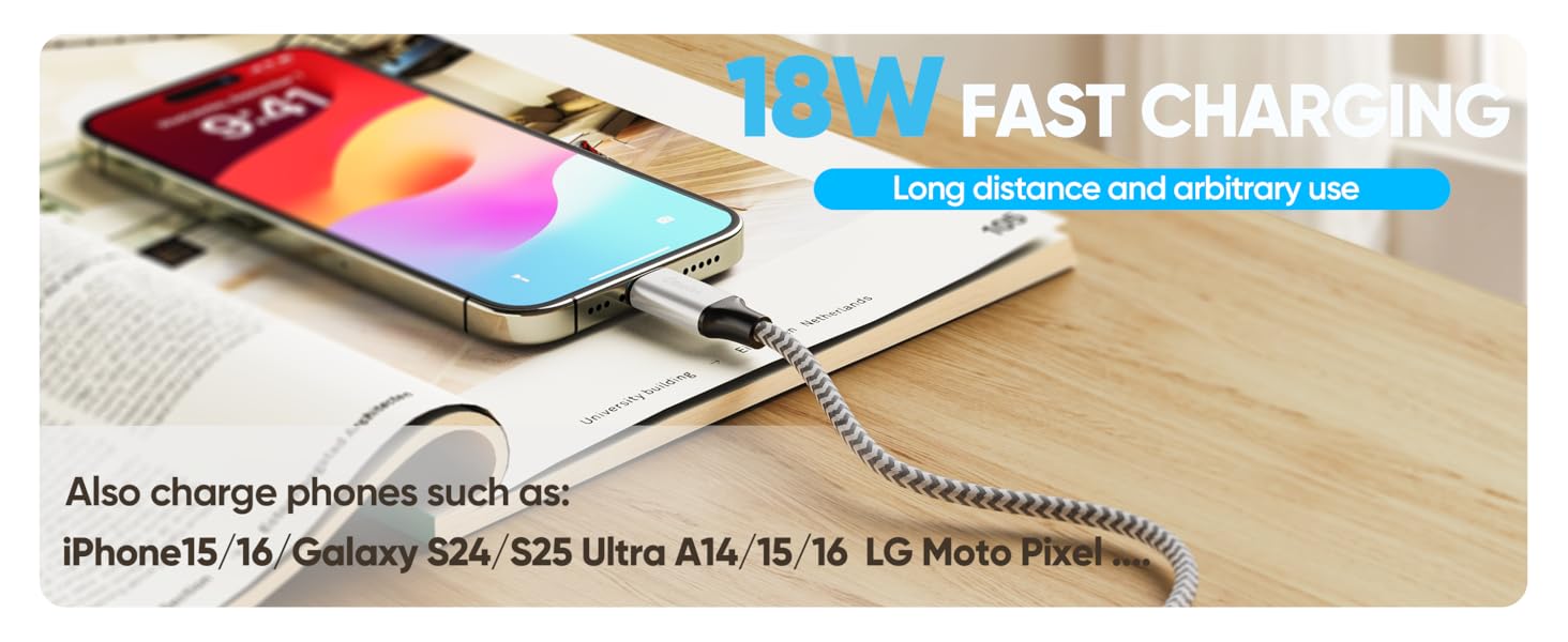 usb c cable 15 ft