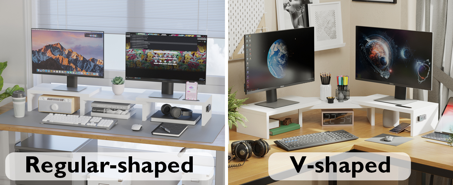 a desk with a computer monitor and a keyboard