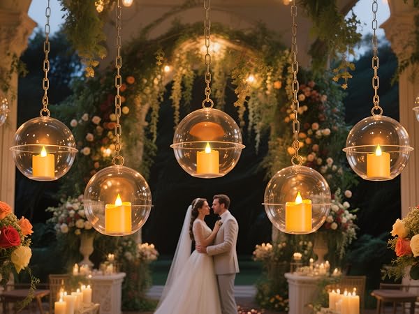 rechargeable votive candles with remote for wedding