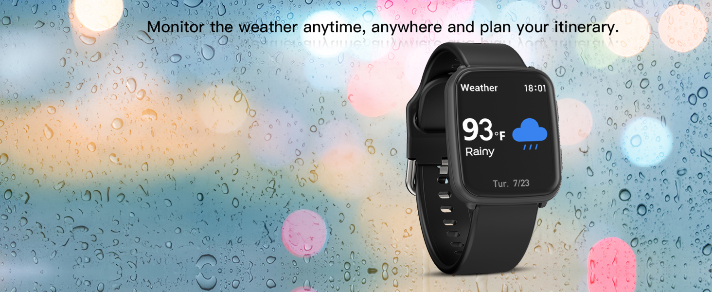 smart watch with weather