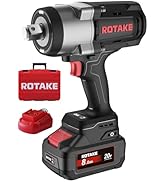 ROTAKE TB5 3/4" High Torque Cordless Impact Wrench Kit, Up to 1780 FT-LBS Nut-Busting Torque, 20V...