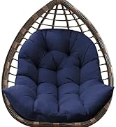 DANGHOOGY Egg Chair Cushion, Waterproof Outdoor Egg Replacement Cushions, Patio Chair Cushions fo...