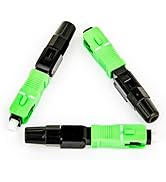 BAUDCOM FTTH Fiber Optic Connector, Flip-type SC APC Fiber Optical Cable Connector, Optical Fiber...