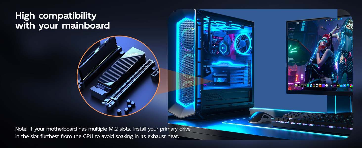 M.2 SSD Heat Sink Cooler for 2280 SSDs